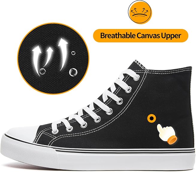 Men's High Top Canvas Sneakers