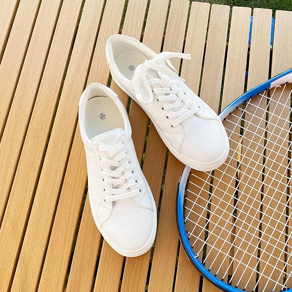 Women's Classic White Tennis Shoes