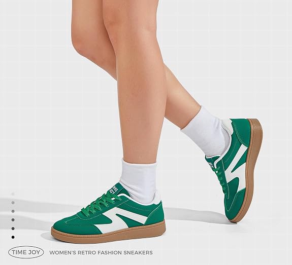 Retro Leather & Suede Sneakers